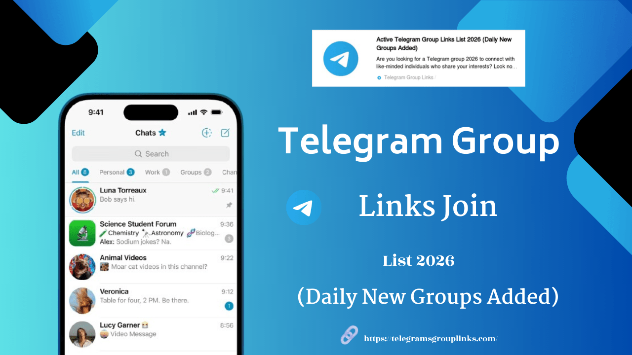 Active Telegram Group Links List 2026 (Daily New Groups Added)