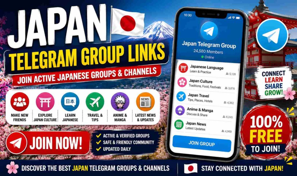 Japan Telegram Group Links – Join Active